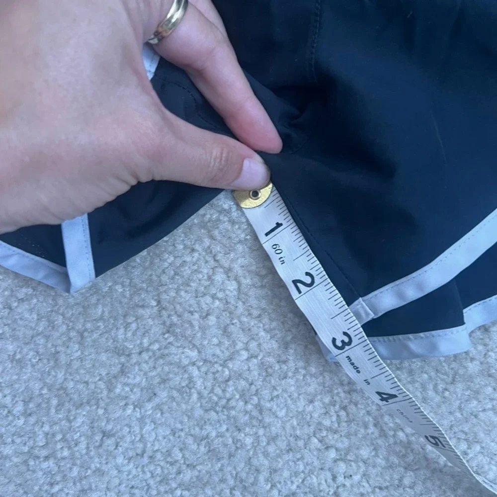 Nike Dri-FIT Running‎ Shorts Athletic Gym Black White Trim Small
